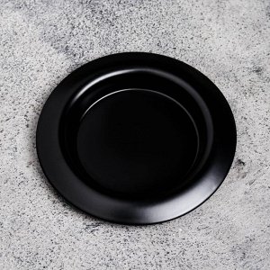 Подсвечник металл "Чашка", 9,4 см, черный муар