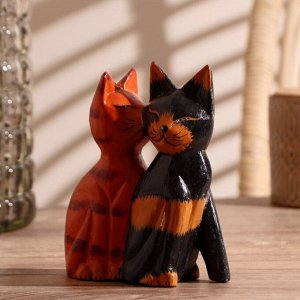 Интерьерный сувенир "Пара милых кошек" 15 см