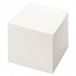 Блок для записей STAFF непроклеенный, куб 8х8х8 см, белый, белизна 70-80%, 111981