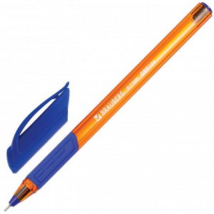 Нет Бренда Ручка шариковая масляная BRAUBERG &quot;Extra Glide GT Tone Orange&quot;, СИНЯЯ, узел 0,7 мм, линия письма 0,35 мм, 142923