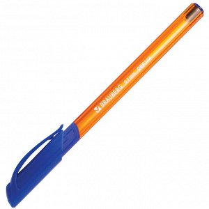 Ручка шариковая масляная BRAUBERG "Extra Glide GT Tone Orange", СИНЯЯ, узел 0,7 мм, линия письма 0,35 мм, 142923