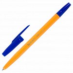 Ручка шариковая BRAUBERG &quot;ORANGE Line&quot;, СИНЯЯ, корпус оранжевый, узел 1 мм, линия письма 0,5 мм, 143331
