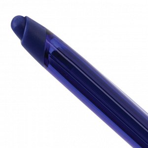 Ручка стираемая гелевая (пиши-стирай) с грипом BRAUBERG "X-ERASE", СИНЯЯ, корпус синий, узел 0,7 мм, линия письма 0,35 мм, 143333