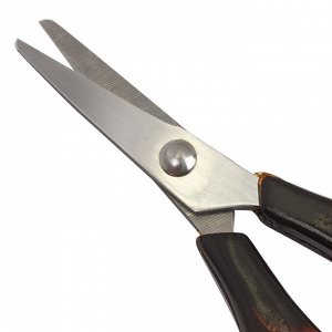 Ножницы STAFF "Basic" 115 мм, ручки под янтарь, ПВХ чехол с европодвесом, 236935