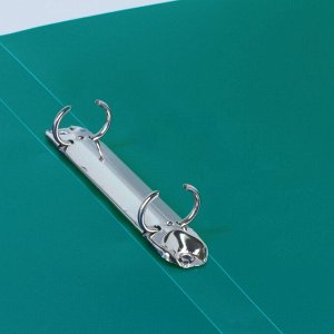 Нет Бренда Папка на 2 кольцах BRAUBERG &quot;Стандарт&quot;, 25 мм, зеленая, до 170 листов, 0,8 мм, 221613