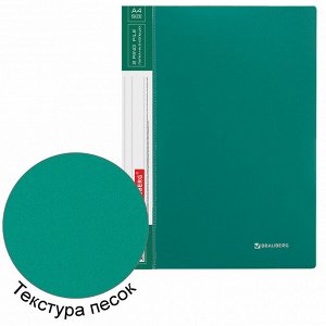 Нет Бренда Папка на 2 кольцах BRAUBERG &quot;Стандарт&quot;, 25 мм, зеленая, до 170 листов, 0,8 мм, 221613
