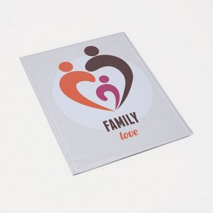 Папка для семейных документов, 4 комплекта, цвет светло-серый, «Family Love»