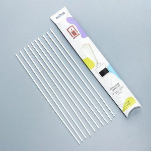 Набор фибровых палочек для ароматического диффузора, 25х0,3 см, 10 штук, белый