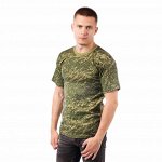 Футболка камуфлированная, х/б, &quot;цифра&quot; зеленая