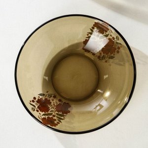 Набор столовый «Русский узор», 24 предмета, цвет коричневый