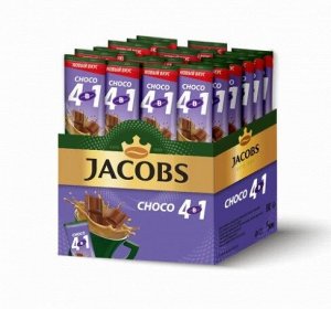 Кофейный напиток Jacobs 4 в 1 Choco, растворимый, 24 шт по 12 г