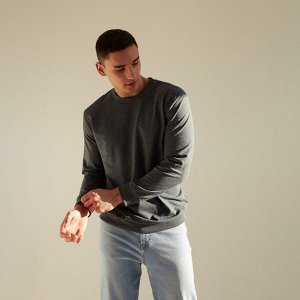 Свитшот мужской MINAKU: Casual collection MAN цвет графит меланж