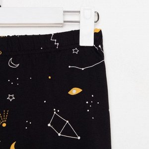 Пижама женская (футболка и брюки) KAFTAN Space черный
