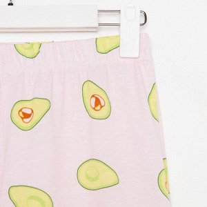 Пижама женская (футболка, брюки) KAFTAN Avocado, розовая