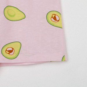 Пижама женская (футболка, шорты) KAFTAN Avocado, белая
