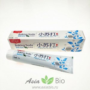 ( 0186 ) Зубная паста без фтора с морской солью " Signal Fluoride Ваking Soda" 180 грамм  - укрепляющая десны