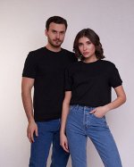 Футболка с манжетом взрослая черный