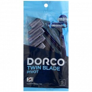 DORCO Станки для бритья одноразовые, плав. головка с 2 лезвиям (5 шт)  NEW