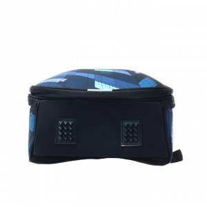 Рюкзак каркасный Stavia, 38 х 30 х 16 см, эргономичная спинка, "Квест", мультиколор/синий