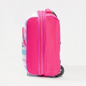 Чемодан детский 34 л (XS), отдел на молнии, цвет розовый