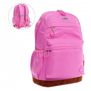 Рюкзак молодежный Across Merlin, эргономичная спинка, 43 х 30 х 18 см, розовый