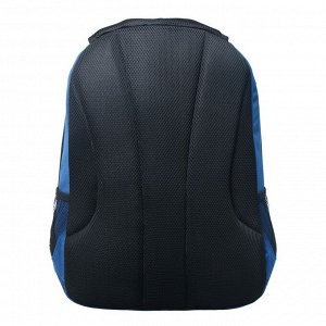 Рюкзак молодежный эргономичная спинка Stavia, 46 х 33 х 16 см, с вышивкой, синий/светло-серый