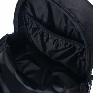Рюкзак молодежный эргономичная спинка Stavia, 46 х 33 х 16 см, с вышивкой, чёрный/бирюза