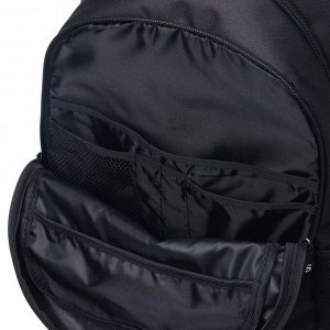 Рюкзак молодежный эргономичная спинка Stavia, 46 х 33 х 16 см, с вышивкой, чёрный/бирюза