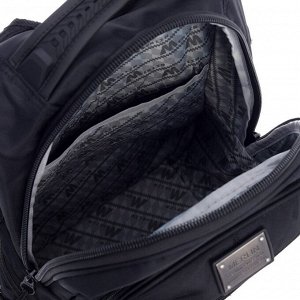 Рюкзак молодежный 41 х 26 х 15 см, эргономичная спинка, Merlin, чёрный M21-137-2