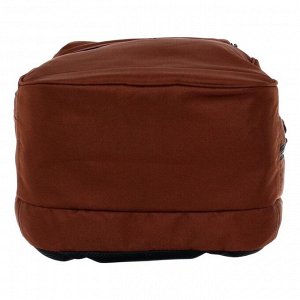 Рюкзак молодежный эргономичная спинка Stavia, 40 х 28 х 18 см, "Город-1", коричневый