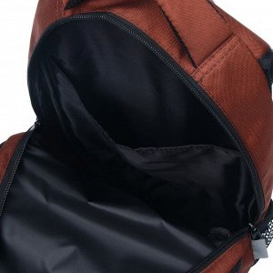 Рюкзак молодежный эргономичная спинка Stavia, 44 х 29 х 12 см, "Стиль", коричневый