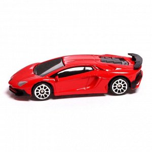 Автоград Машина металлическая LAMBORGHINI AVENTADOR LP750-4 SV, 1:64, цвет красный