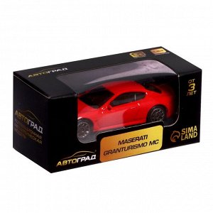 Автоград Машина металлическая MASERATI GRANTURISMO, 1:64, цвет красный