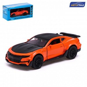 Автоград Машина металлическая «Спорт», инерция, открываются двери, багажник, цвет оранжевый