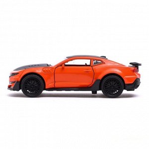 Машина металлическая «Спорт», инерция, открываются двери, багажник, цвет оранжевый