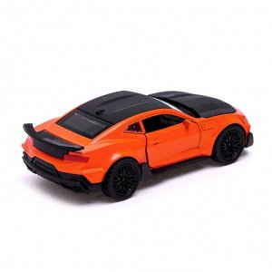 Машина металлическая «Спорт», инерция, открываются двери, багажник, цвет оранжевый