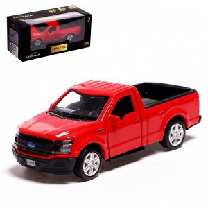 Машина металлическая FORD F-150, 1:32, инерция, открываются двери, цвет красный