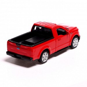 Машина металлическая FORD F-150, 1:32, инерция, открываются двери, цвет красный