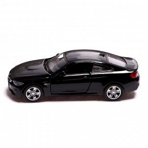 Машина металлическая BMW M4 COUPE, 1:32, инерция, открываются двери, цвет чёрный