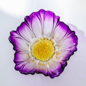 Салатник «Фиолетовый цветок», 550 мл, 19,5х8 см