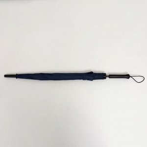 Зонт - трость полуавтоматический «Однотонный», 8 спиц, R = 50 см, цвет синий