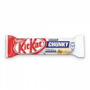 Вафельный батончик в белом шоколаде Kit Kat White Choc / Kit Kat из Европы / Кит Кат в белом шоколаде / КитКат 40 гр