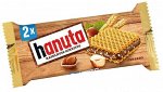 Вафельный батончик с шоколадной начинкой и орехами Hanuta / Ханута 44 гр