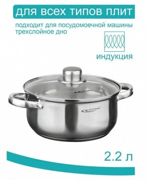 Кастрюля  2,2л [ГРЕТТА] ИНДУКЦИЯ