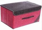 Коробка для хранения вещей 38*25*24 Узоры розовый