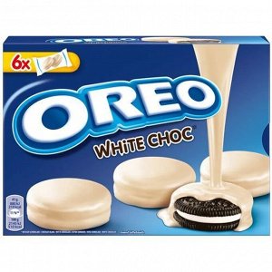 Печенье покрытое белым шоколадом Oreo White Choc / Орео в белом шоколаде 246 гр