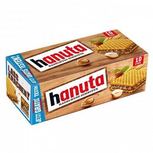 Вафли Hanuta с шоколадно ореховой начинкой / Ханута (10шт.) 220 гр