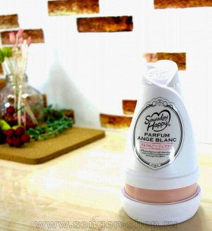 KOBAYASHI Sawaday Happy Parfum Ange Blanc Освежитель воздуха для комнаты, с нежным ароматом букета из свежих цветов, 150г.