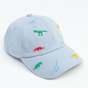 Кепка детская "Динозавры" MINAKU цвет голубой, р-р 50