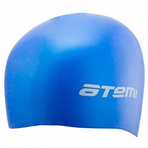 Шапочка для плавания Atemi SC302, силикон, синяя